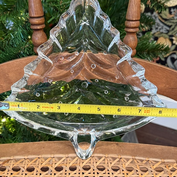 🎄1999 Cristal d'Arques Christmas Tree Candy Dish Genuine Lead Crystal France EUC - Picture 2 of 6